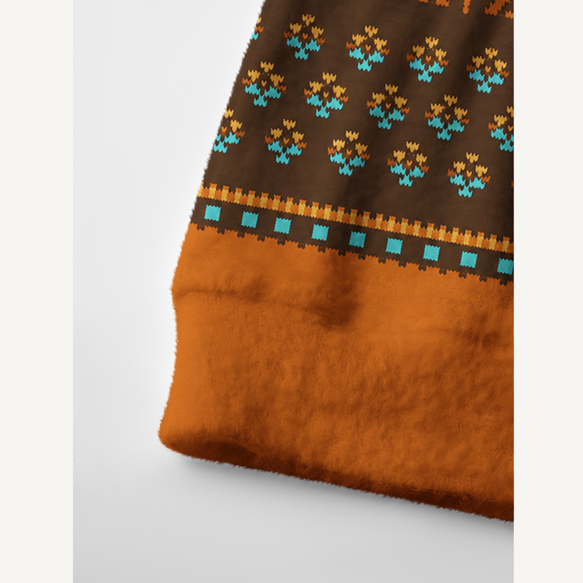 Western Horseshoe Trail Print Ugly Cardigan Sweaters