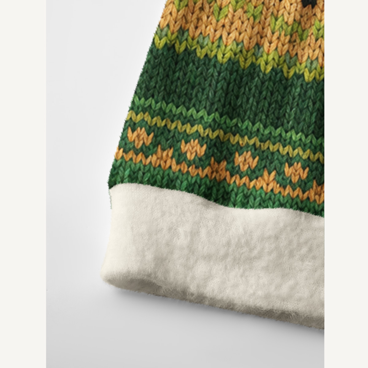 Snowy Night Sheep Print Ugly Cardigan Sweaters