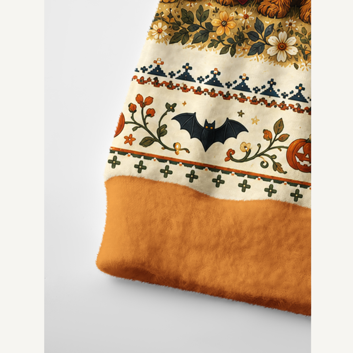 Halloween Costume Pups Print Ugly Cardigan Sweaters