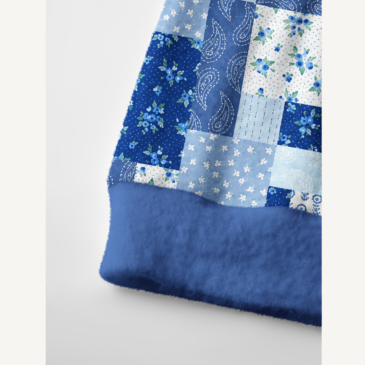 Blueberry Paisley Patchwork Print Ugly Cardigan Sweaters