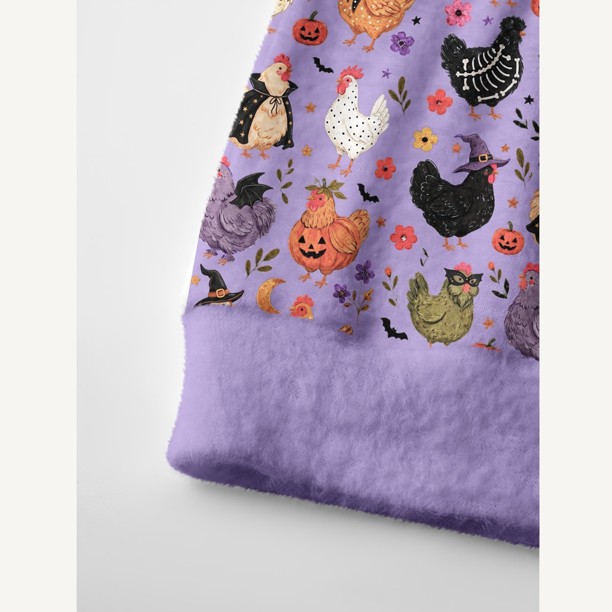  Witchy Halloween Hen & Pumpkin Print Ugly Cardigan Sweaters