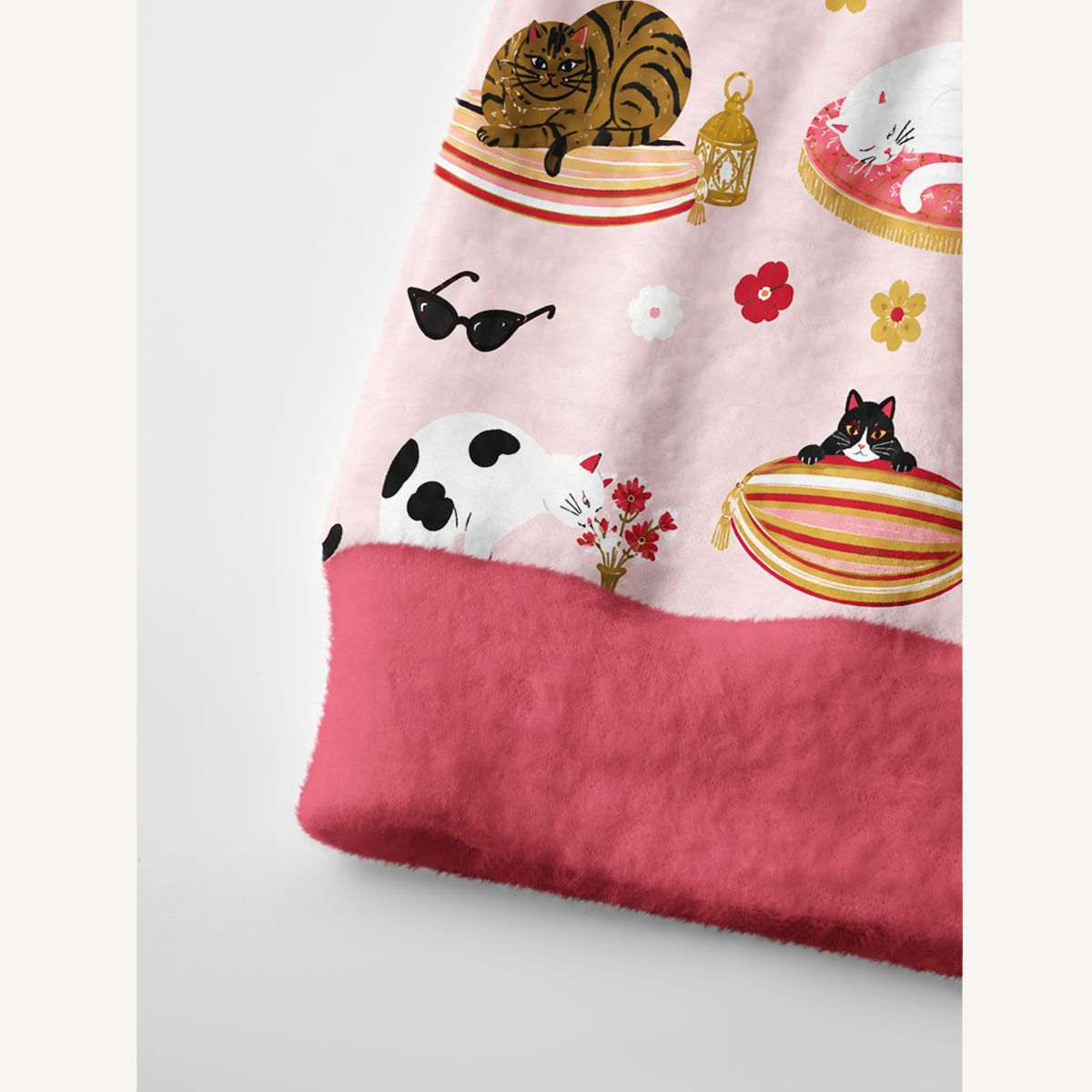 Whimsical Cat Lounge Ugly Cardigan Sweaters