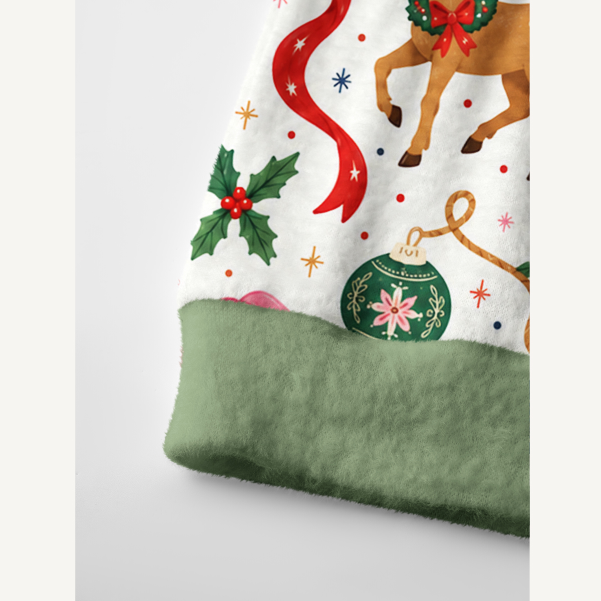 Western Christmas Rodeo Print Ugly Cardigan Sweaters