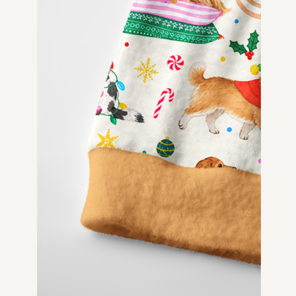 Christmas Dogs & Gifts Print Cardigan Sweaters
