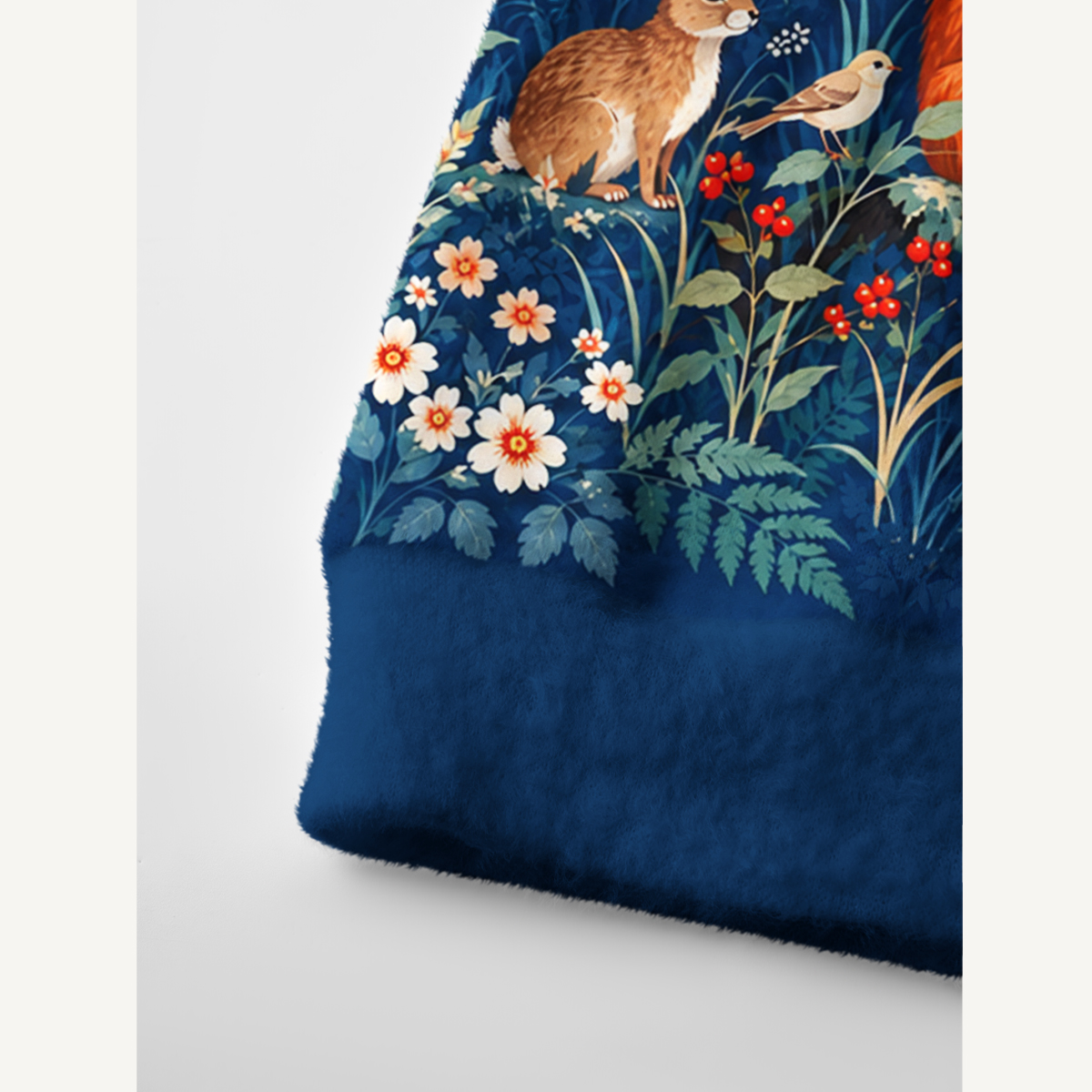 Midnight Woodland Friends Print Cardigan Sweaters