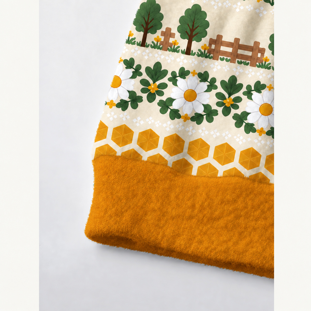 Honeybee Meadow Print Cardigan Sweaters