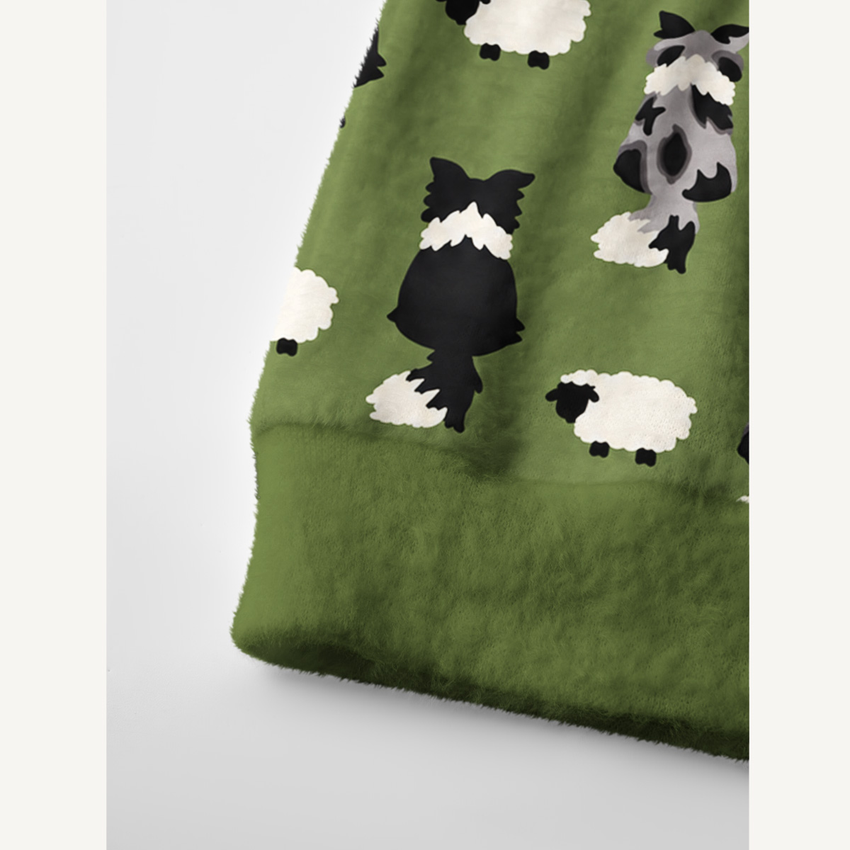 Country Farm Sheepdog Print Cardigan Sweaters