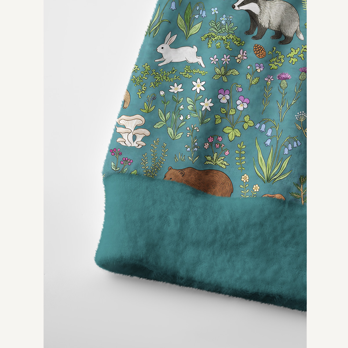 Forest Animal Print Cardigan Sweaters