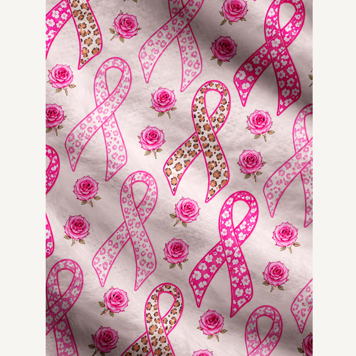 Breast Cancer Pink Ribbon Floral Ugly Cardigan Sweaters