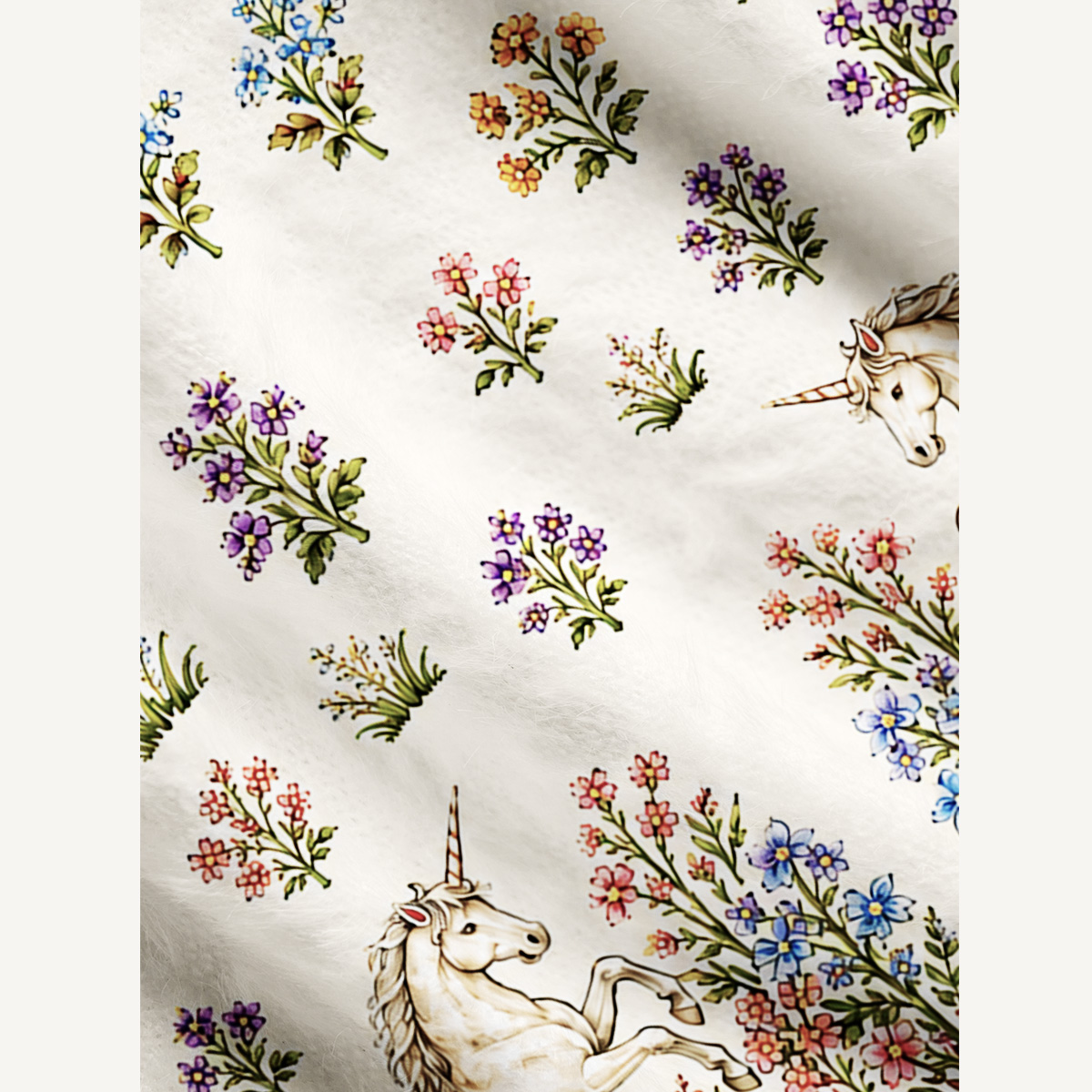 Enchanted Unicorn Garden Print Ugly Cardigan Sweaters