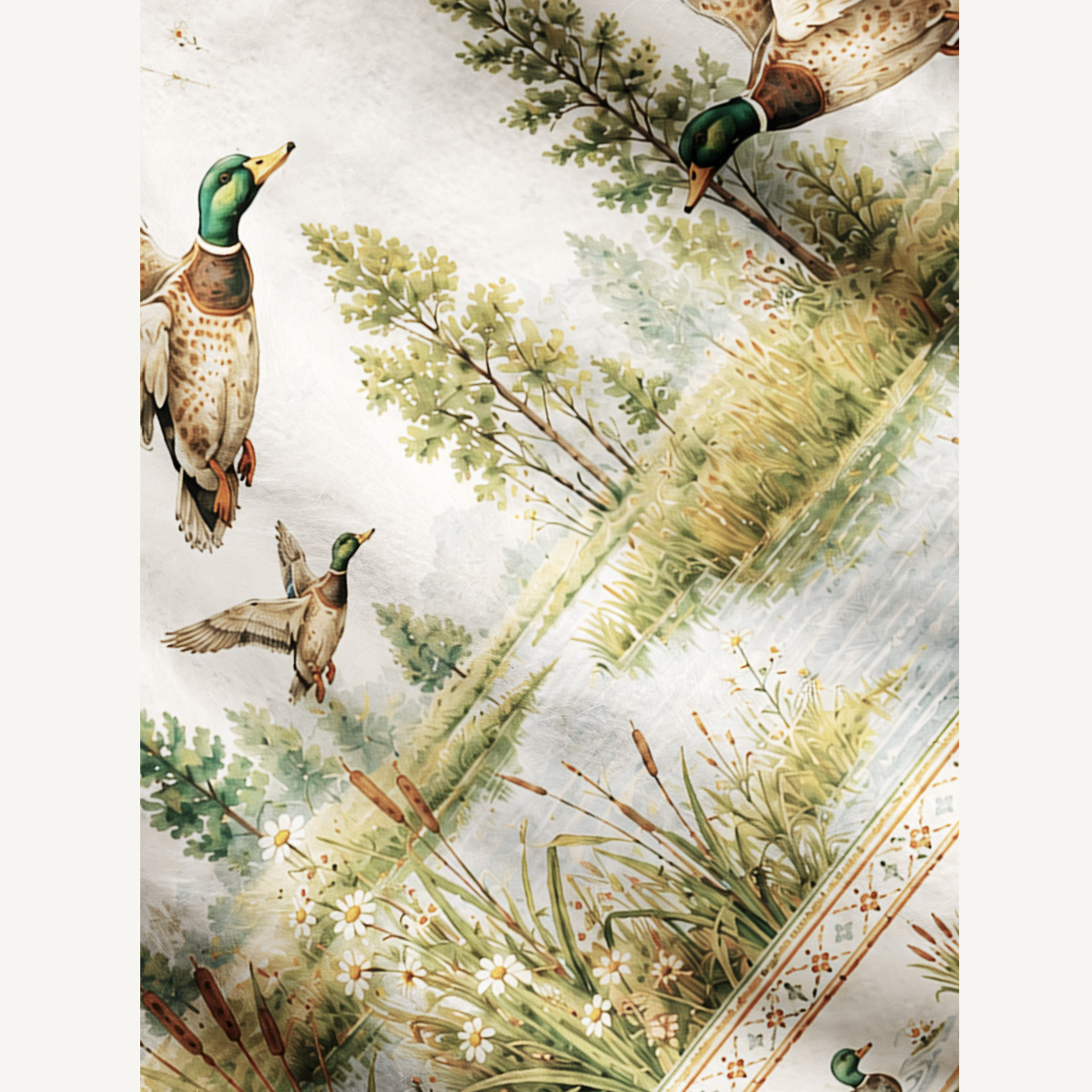 Lakeside Flying Geese Print Ugly Cardigan Sweaters