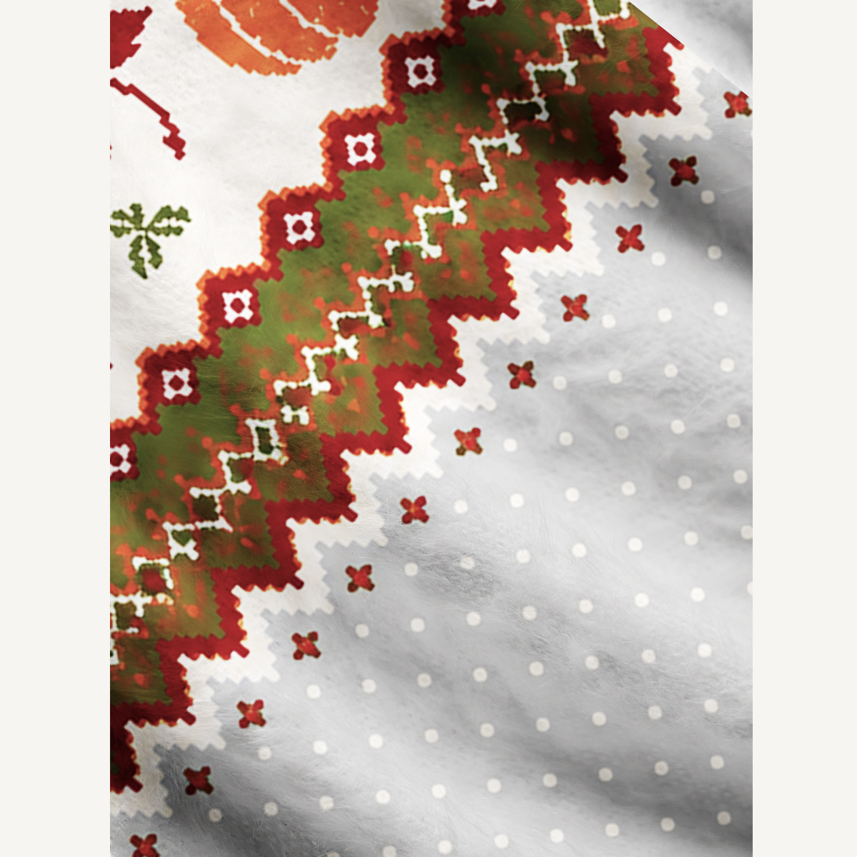 Autumn Harvest Fair Isle Print Ugly Cardigan Sweaters