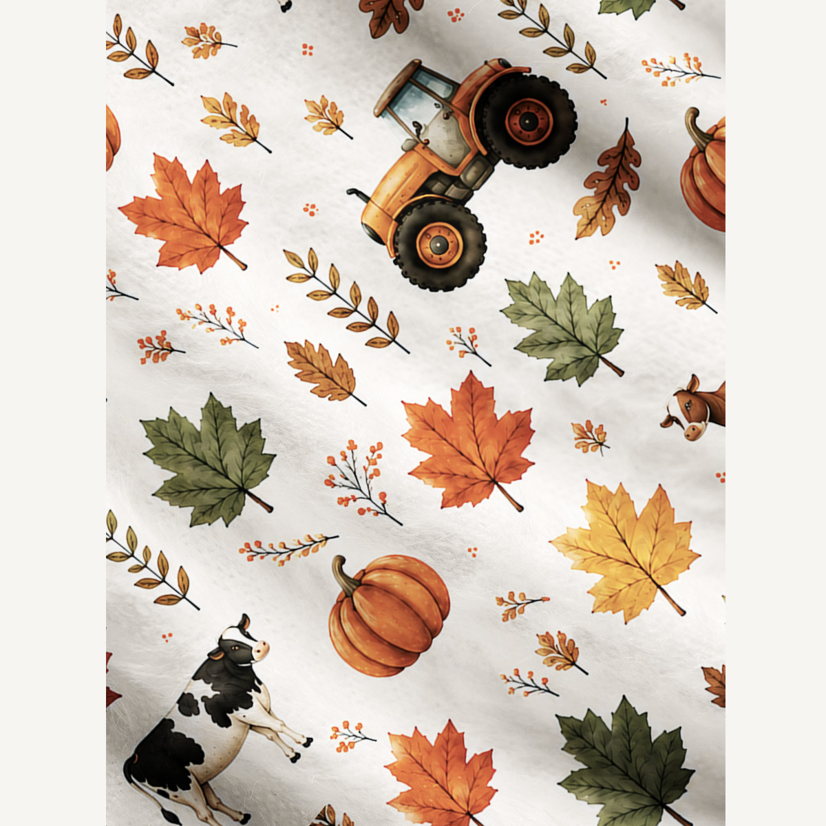 Pumpkin Farm Harvest  Print Ugly Cardigan Sweaters
