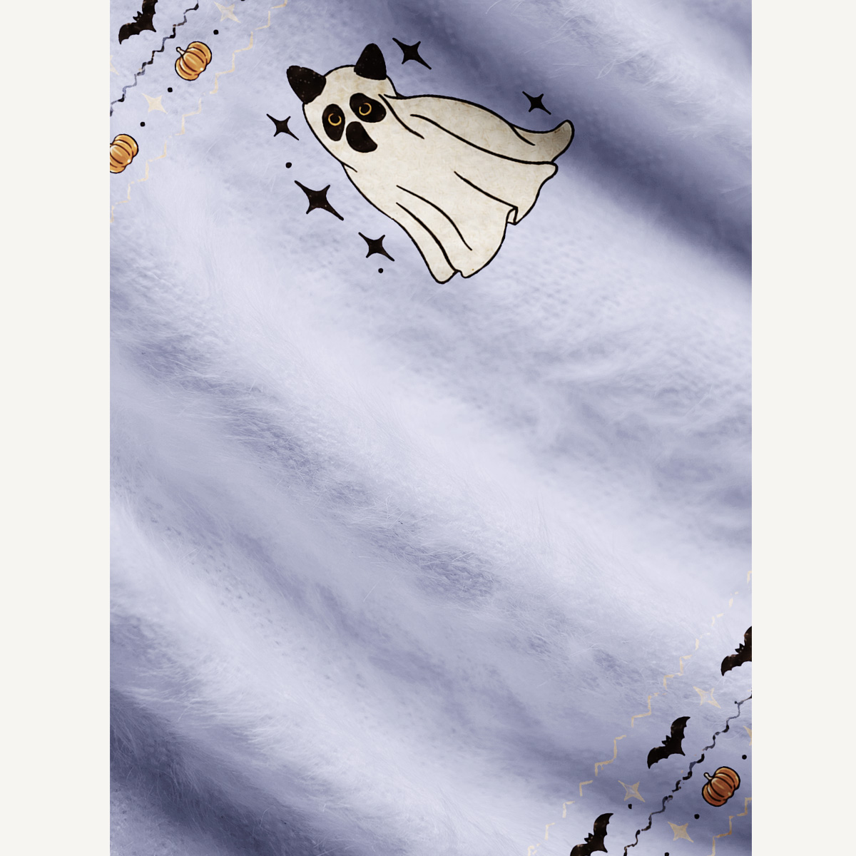 Halloween Cats Forever Print Halloween Ugly Cardigan Sweaters