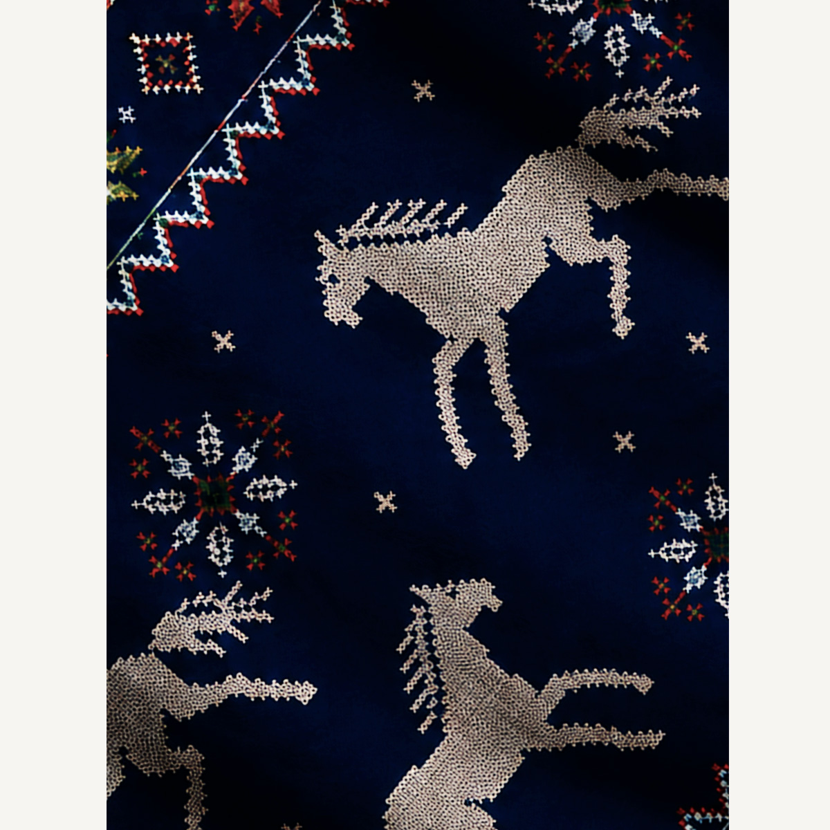 Midnight Horses Pixel Knit Print Ugly Cardigan Sweaters
