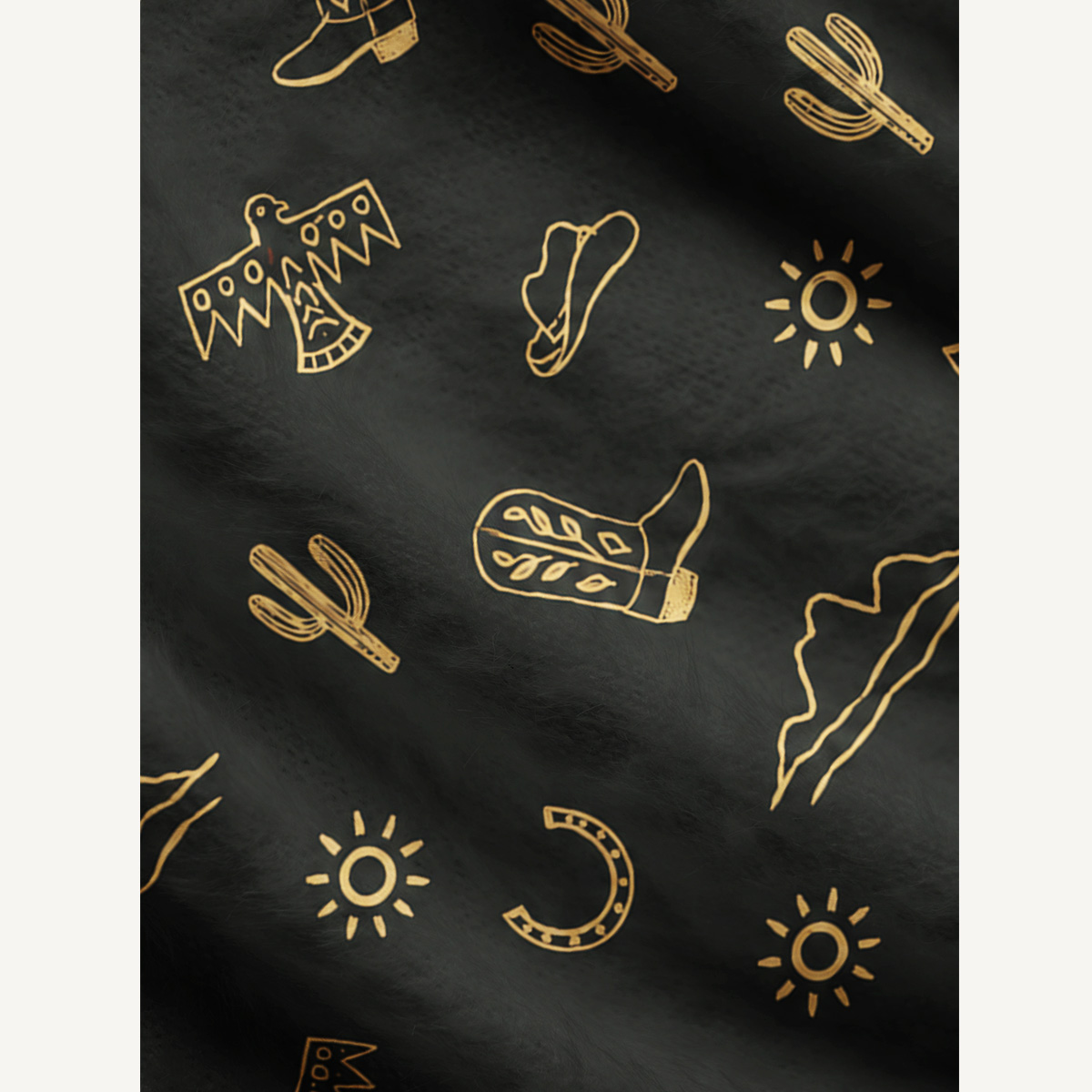 Desert Western Cowboy Print Cardigan Sweaters