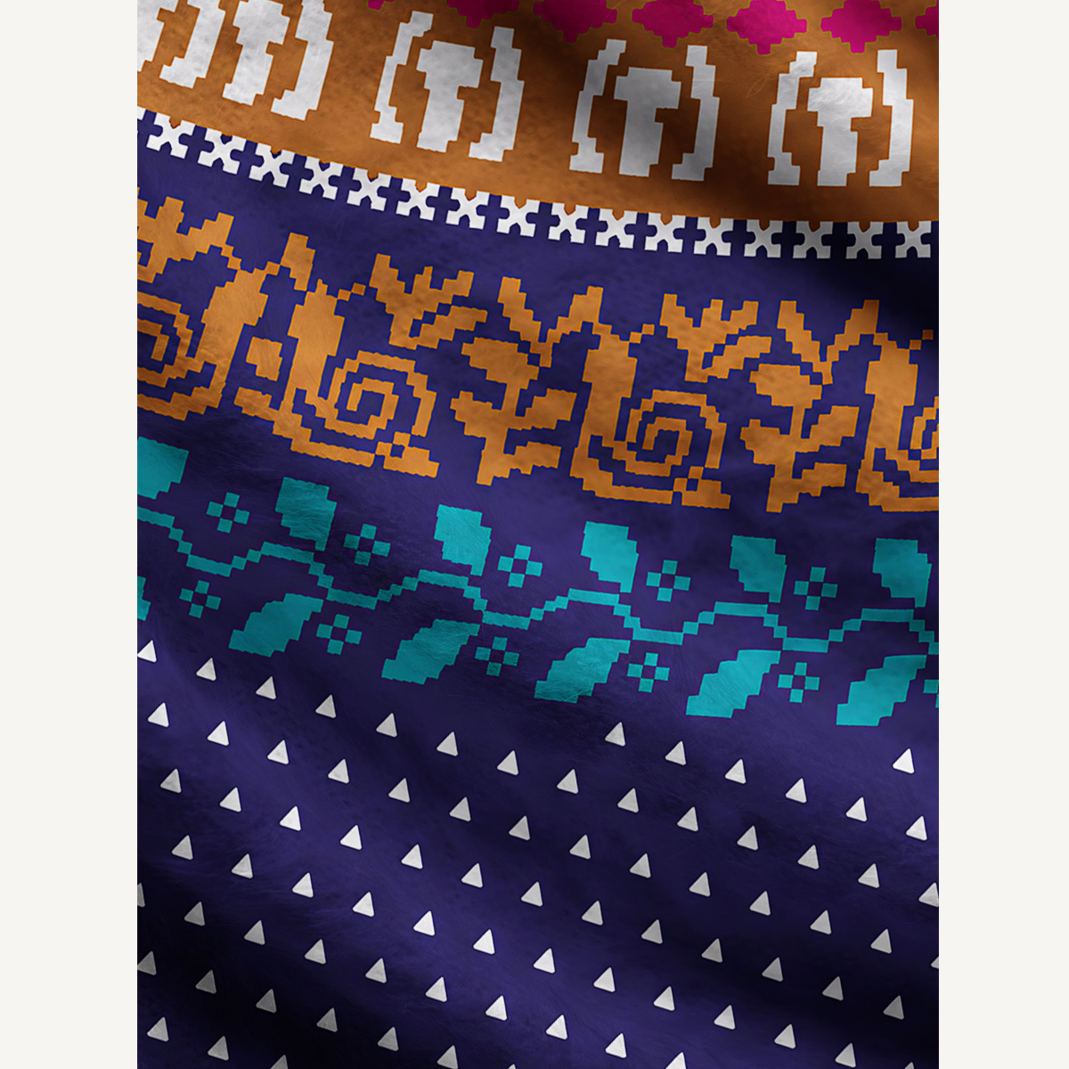 Moonlit Woodland Mouse Fuzzy Crewneck Sweater