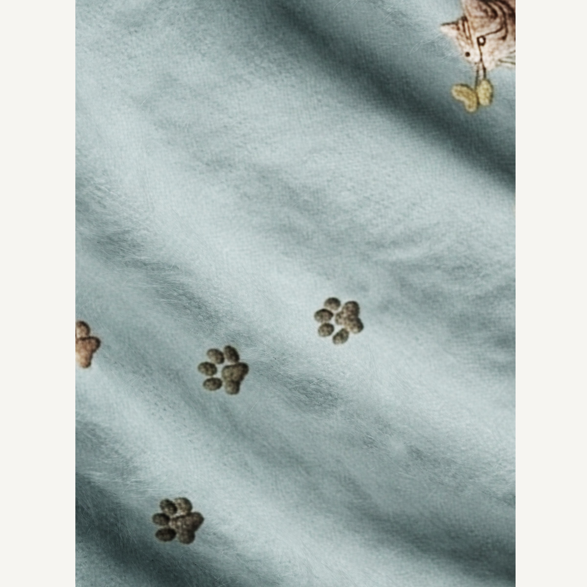 Garden Stroll Cat Print Ugly Cardigan Sweaters