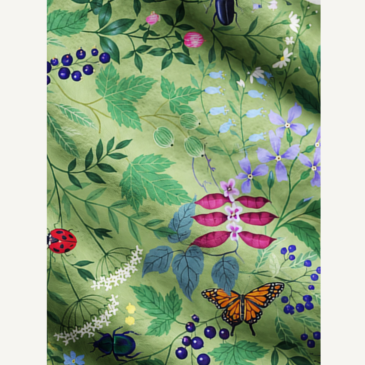 Secret Garden Botanical Print Cardigan Sweaters