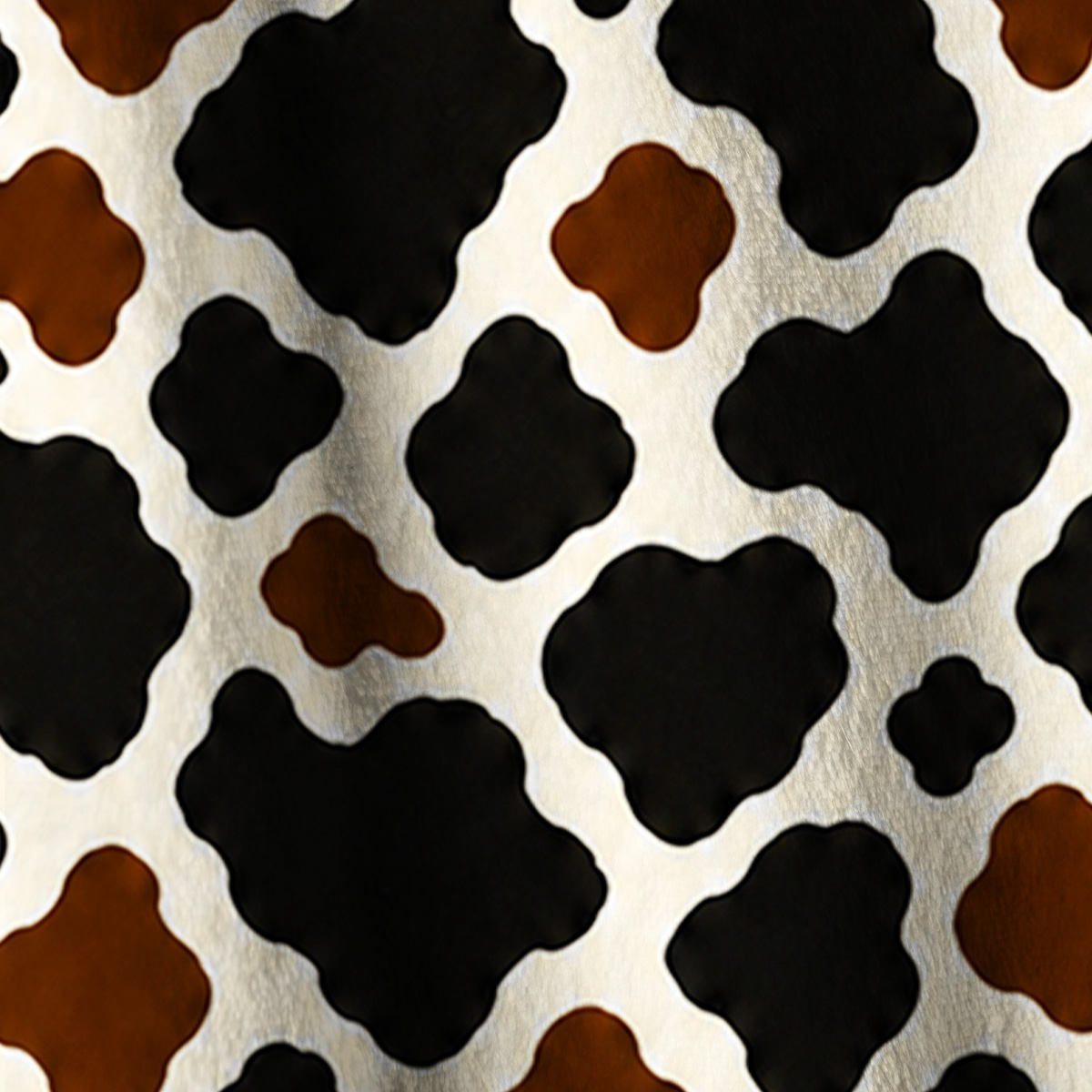 Farm Cow Spot Print Fleece Jacket
