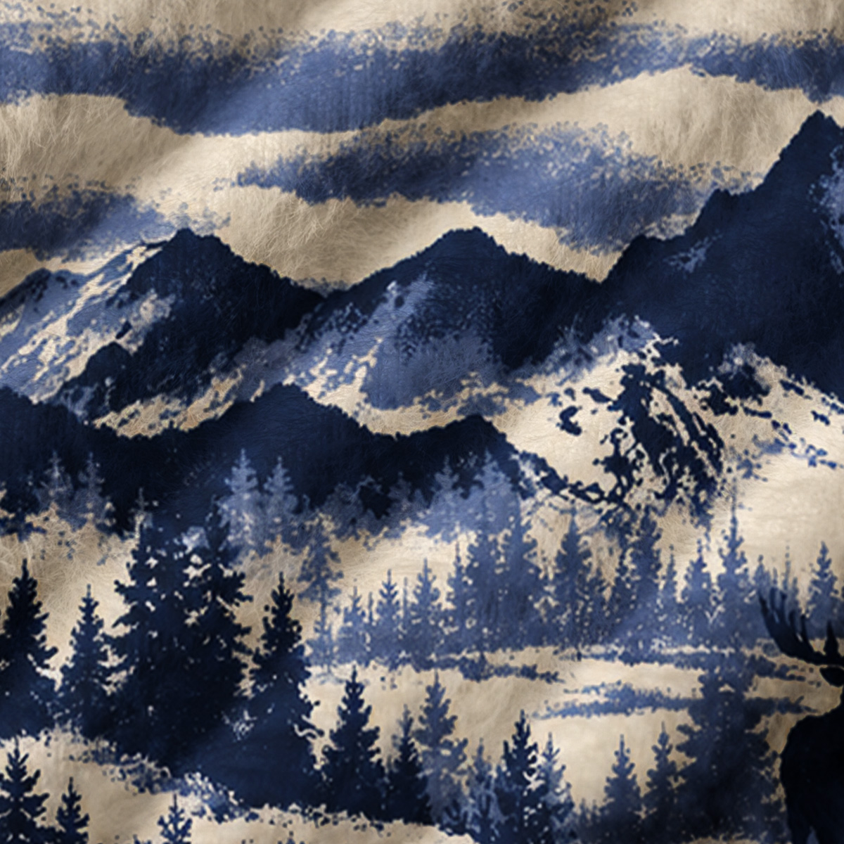 Indigo Ridge Range Print V-Neck Sweater Vest