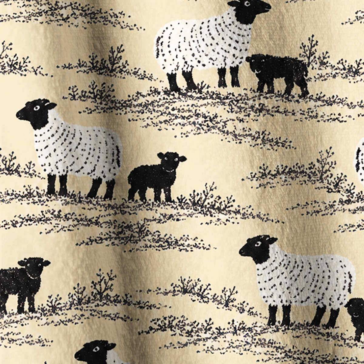 Black And White Flock Print Fleece Jacket