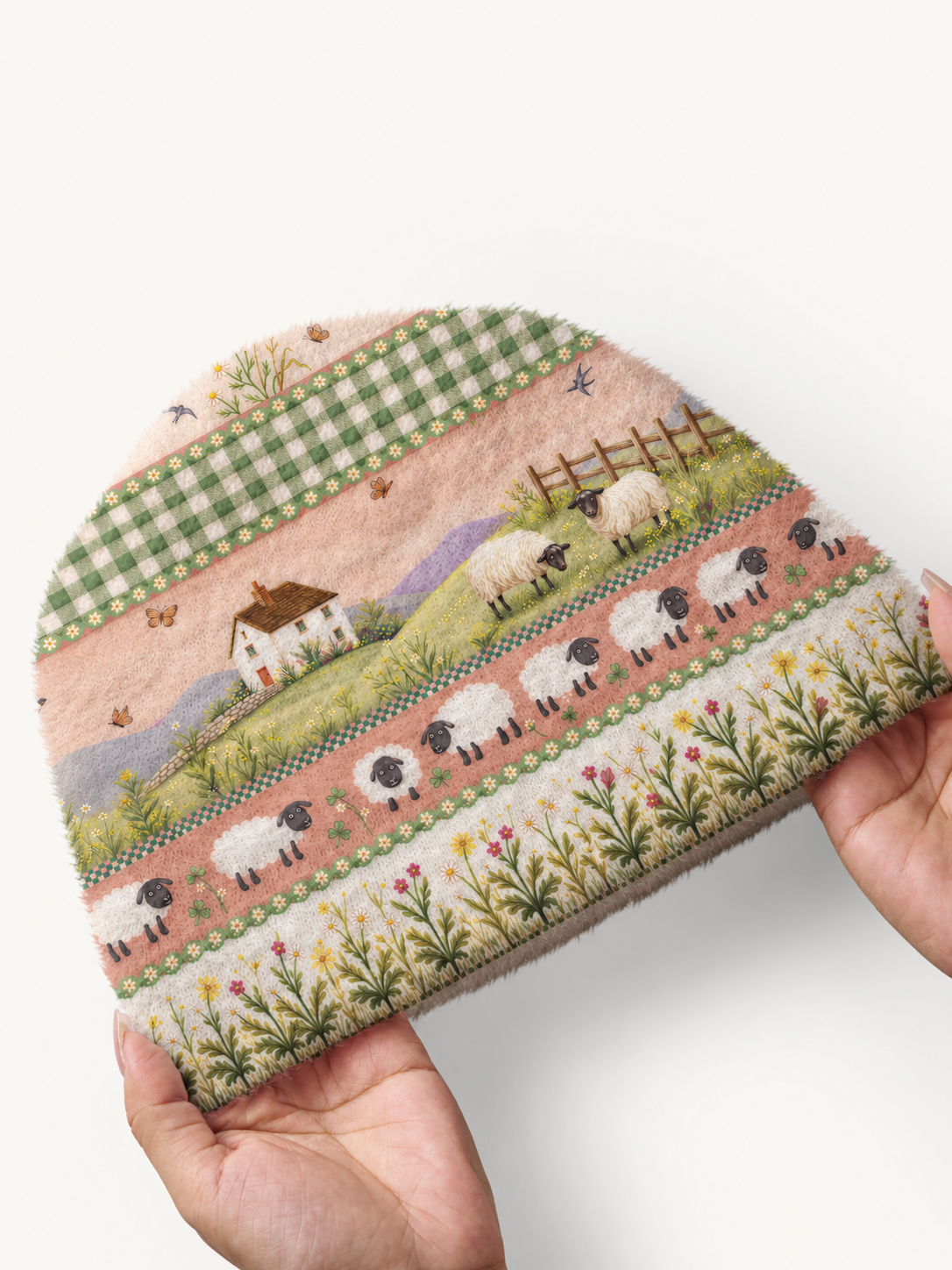 Pastoral Daydream Cottage Cozy Fuzzy Beanie