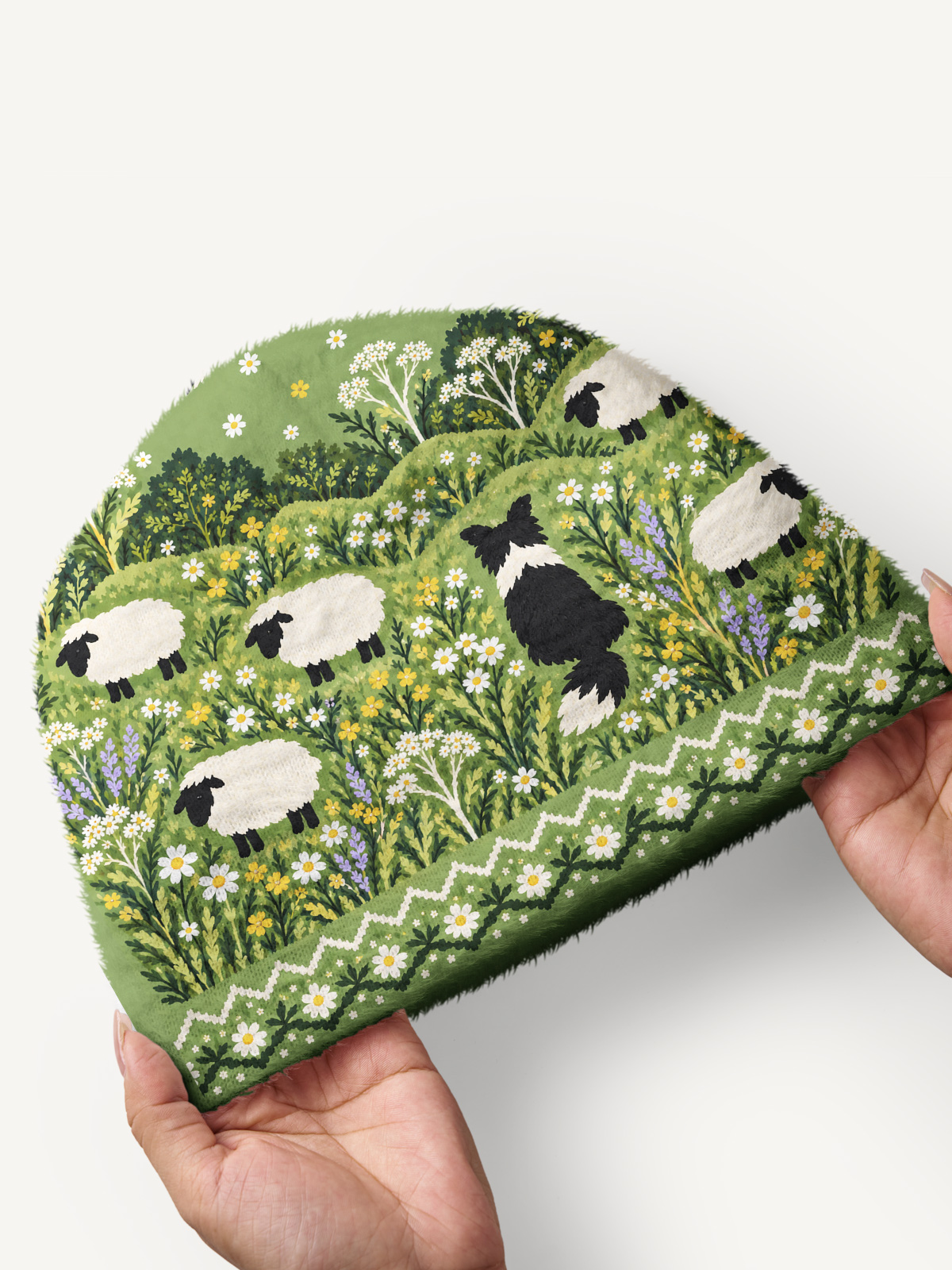 Sheep Herding Dog Cozy Fuzzy Beanie