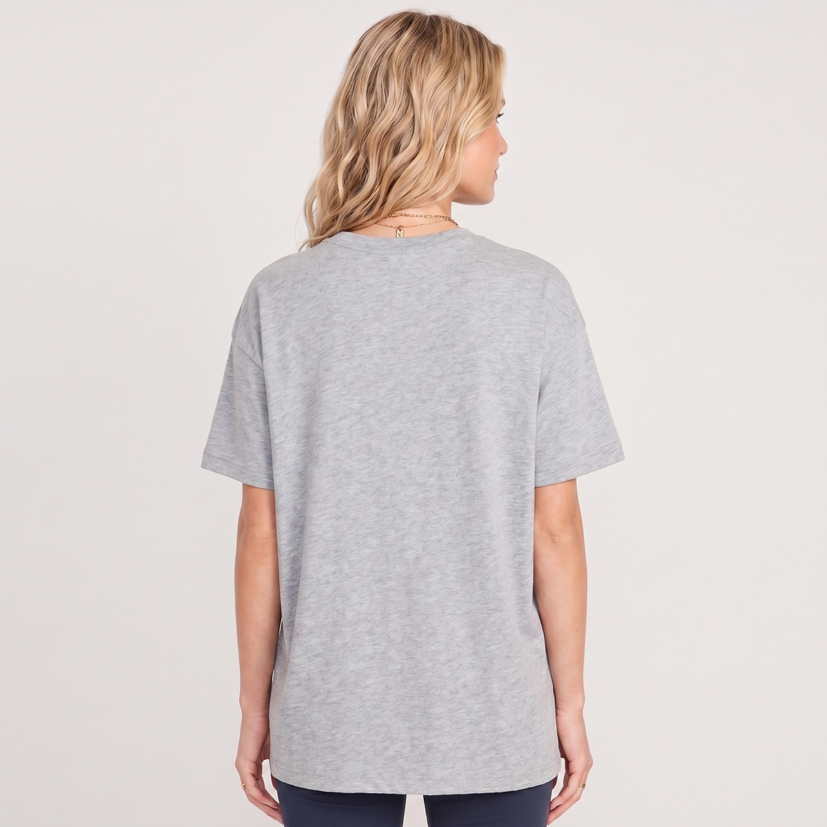 Bloom Where You Are Planted Print Crew Neck Cotton Tee