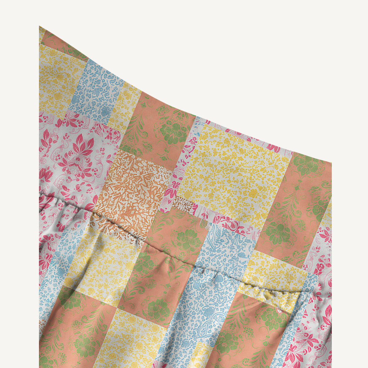 Morning Patch Print Maxi Skirt