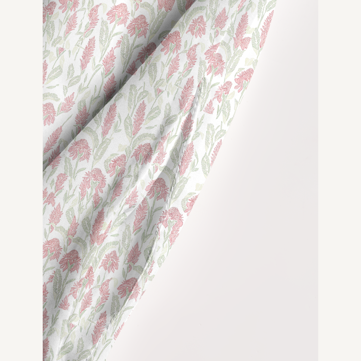 Square Neck Wild Feather Whisper Print Slip Dress