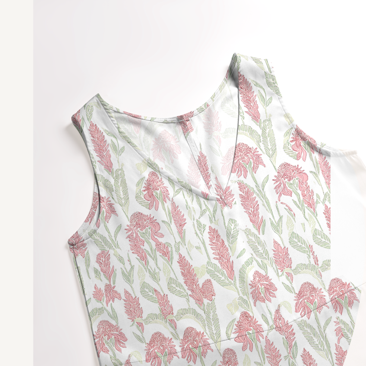 V-Neck Wild Feather Whisper Boho Jumpsuit with Pockets for Women