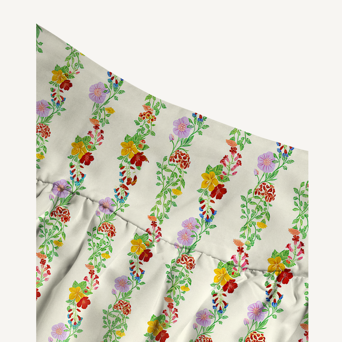 Elegant Blossom Trail Maxi Skirt