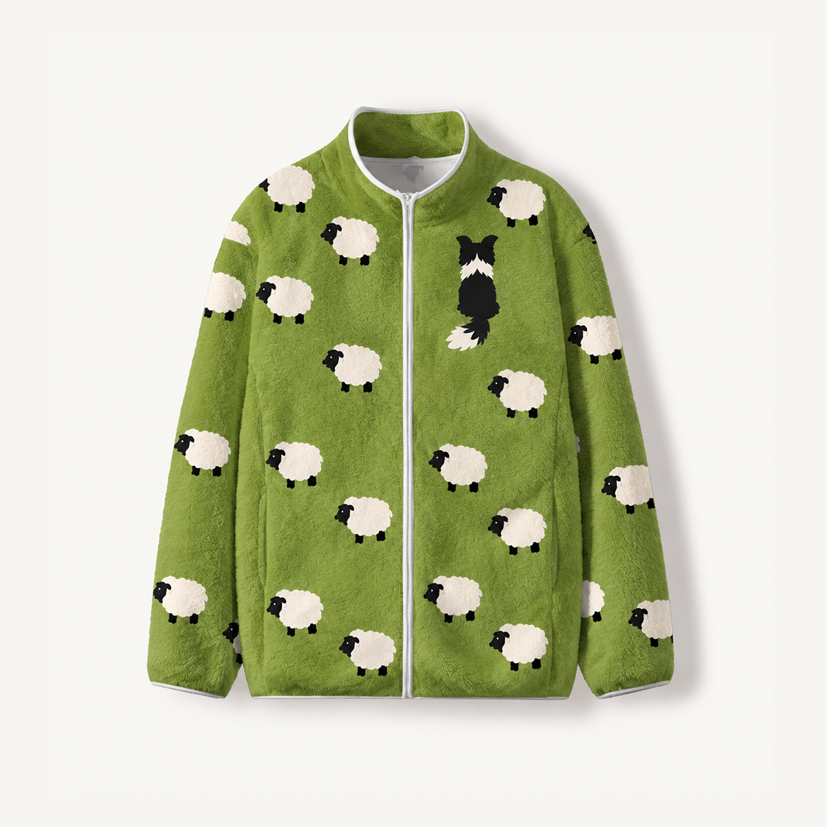 Sheep Herding Dog Fleece Jacket