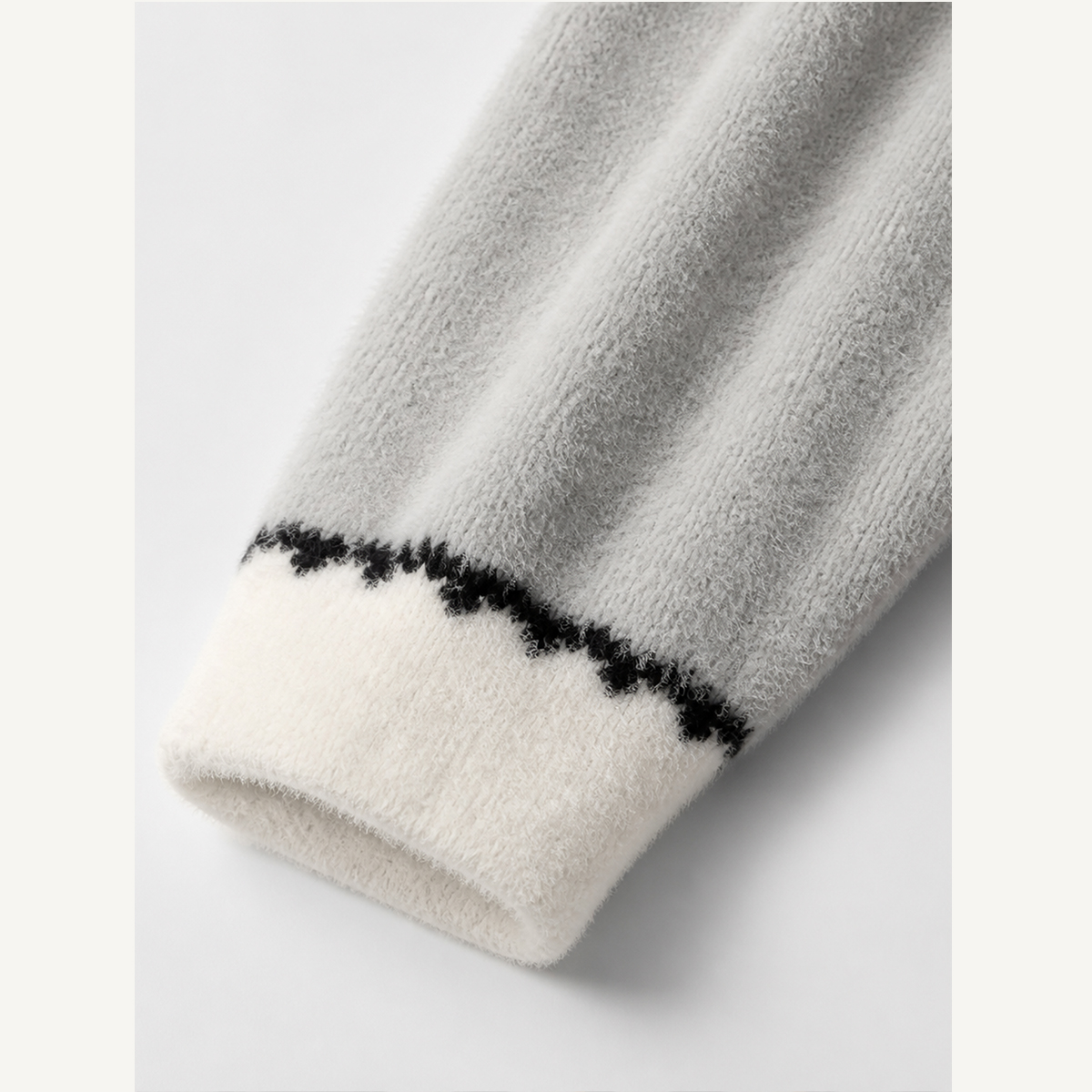 Cozy Forest Into The Wild Puffin Fuzzy Crewneck Sweater