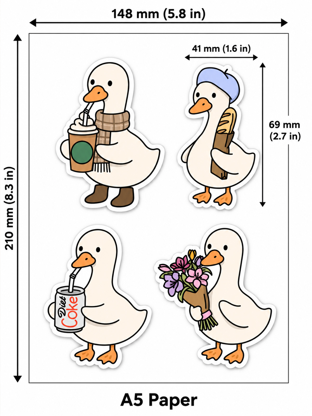 Everyday Goose Life Stickers