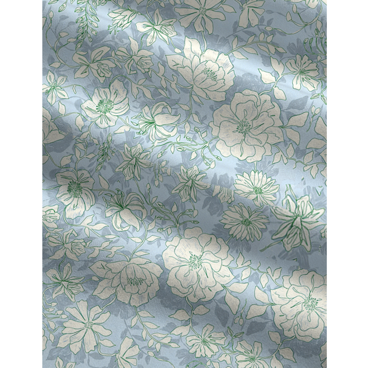 V-Neck Mist Floral Boho Jumpsuit with Pockets for Women