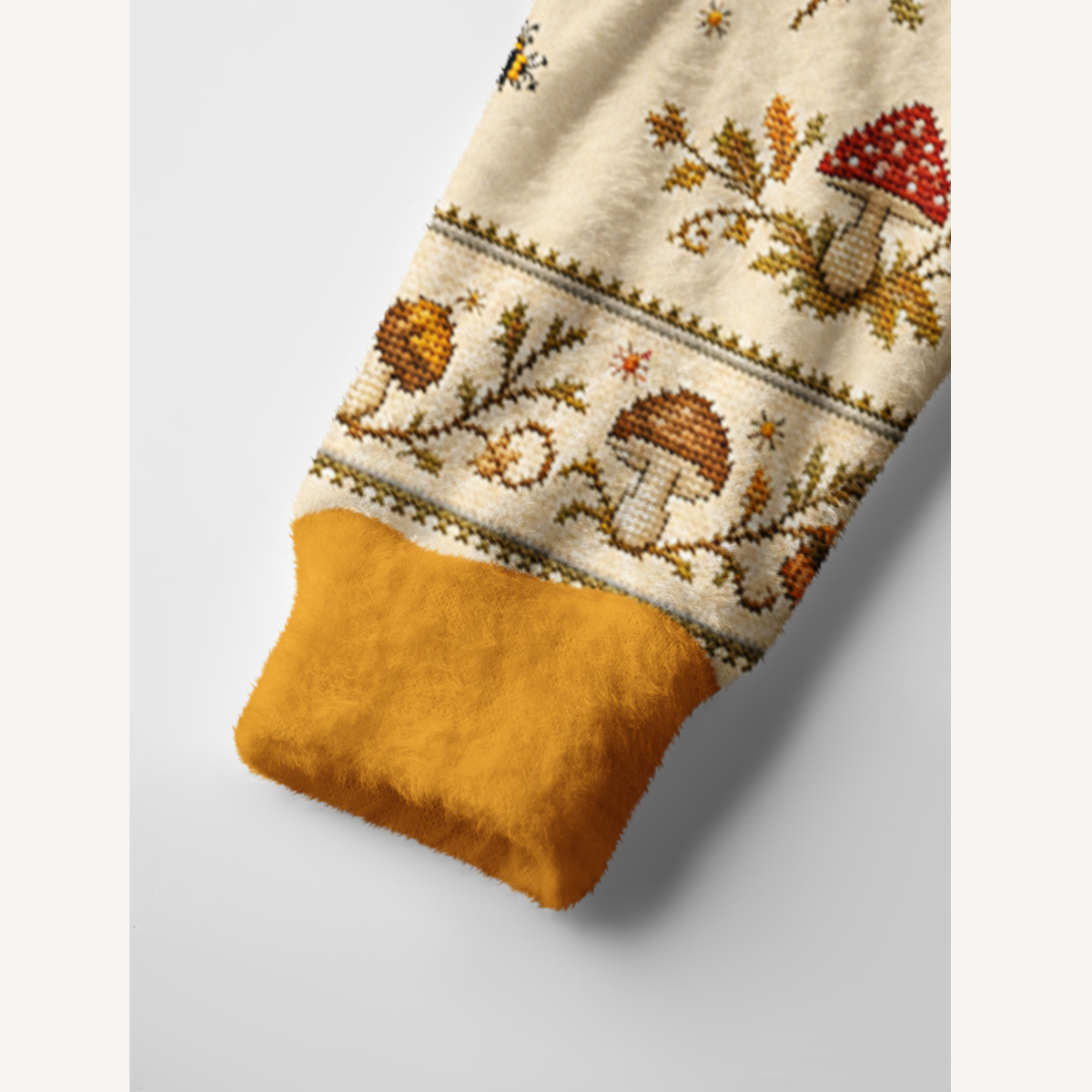 Autumn Possum Banjo Print Ugly Cardigan Sweaters
