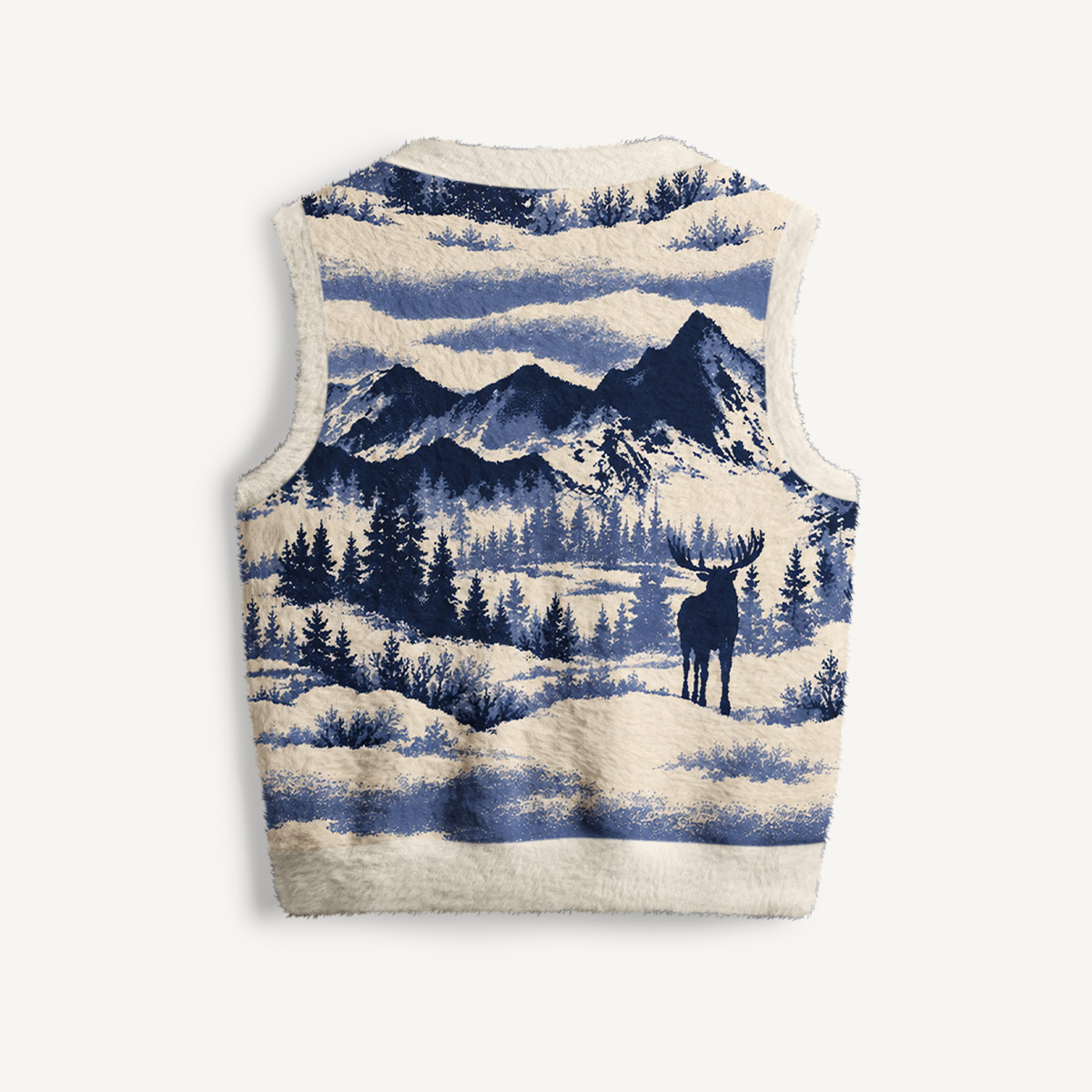 Indigo Ridge Range Print V-Neck Sweater Vest