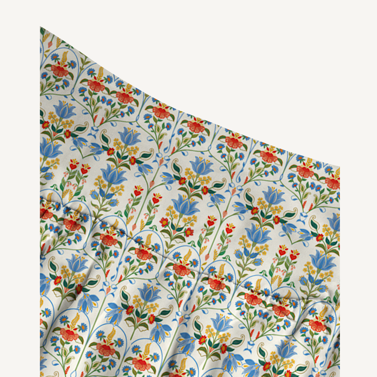 Folk Bloom Print Maxi Skirt