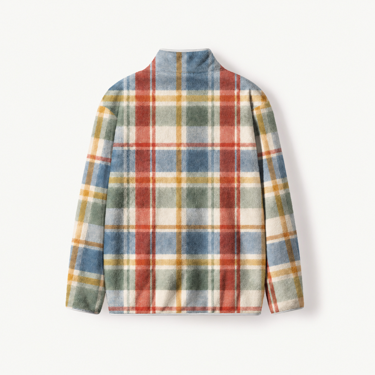Classic Country Tartan Horse Print Fleece Jacket