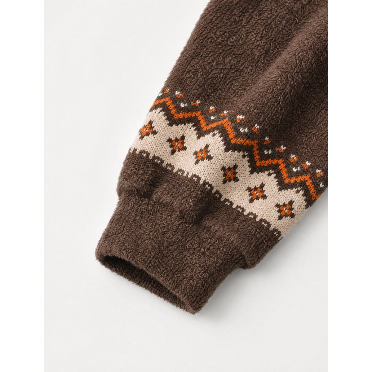 Autumn Pumpkin Woodland Fuzzy Crewneck Sweater