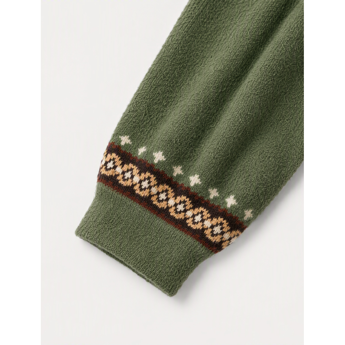 Woodland Fox Garden Fuzzy Crewneck Sweater