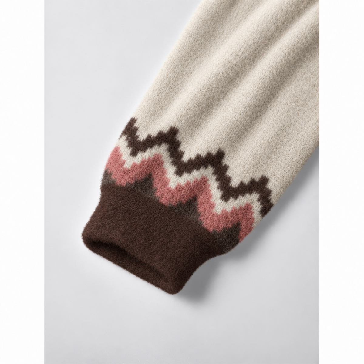 Cozy Nordic Sheep Fuzzy Crewneck Sweater