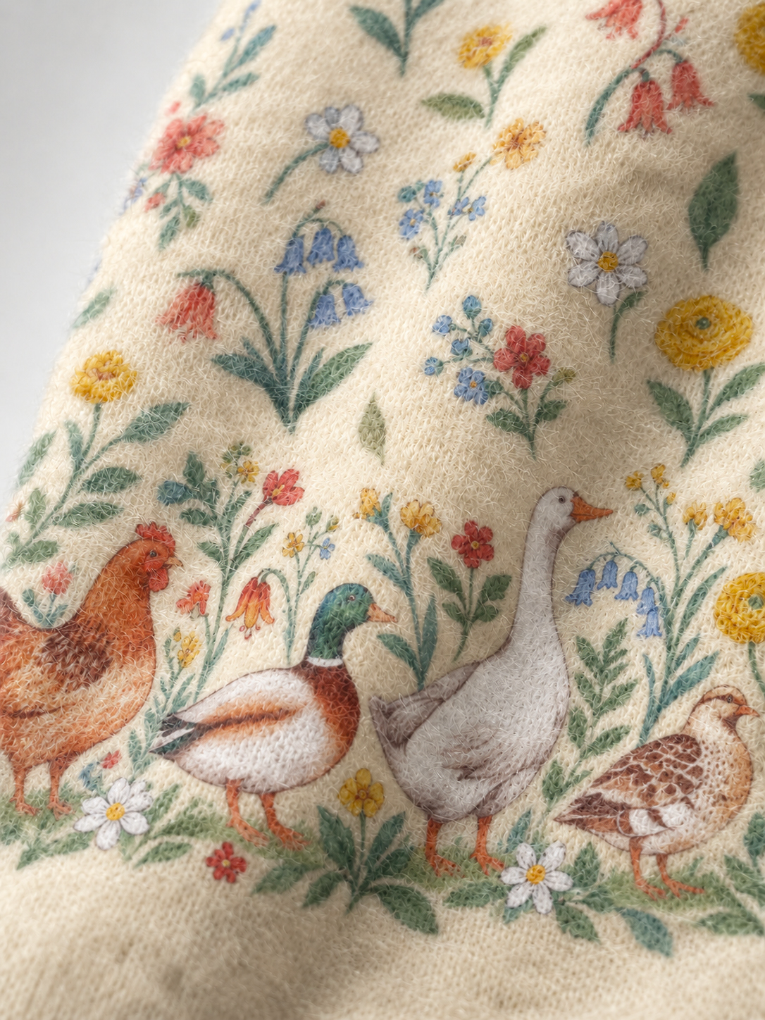 Countryside Garden Critter Cozy Fuzzy Beanie