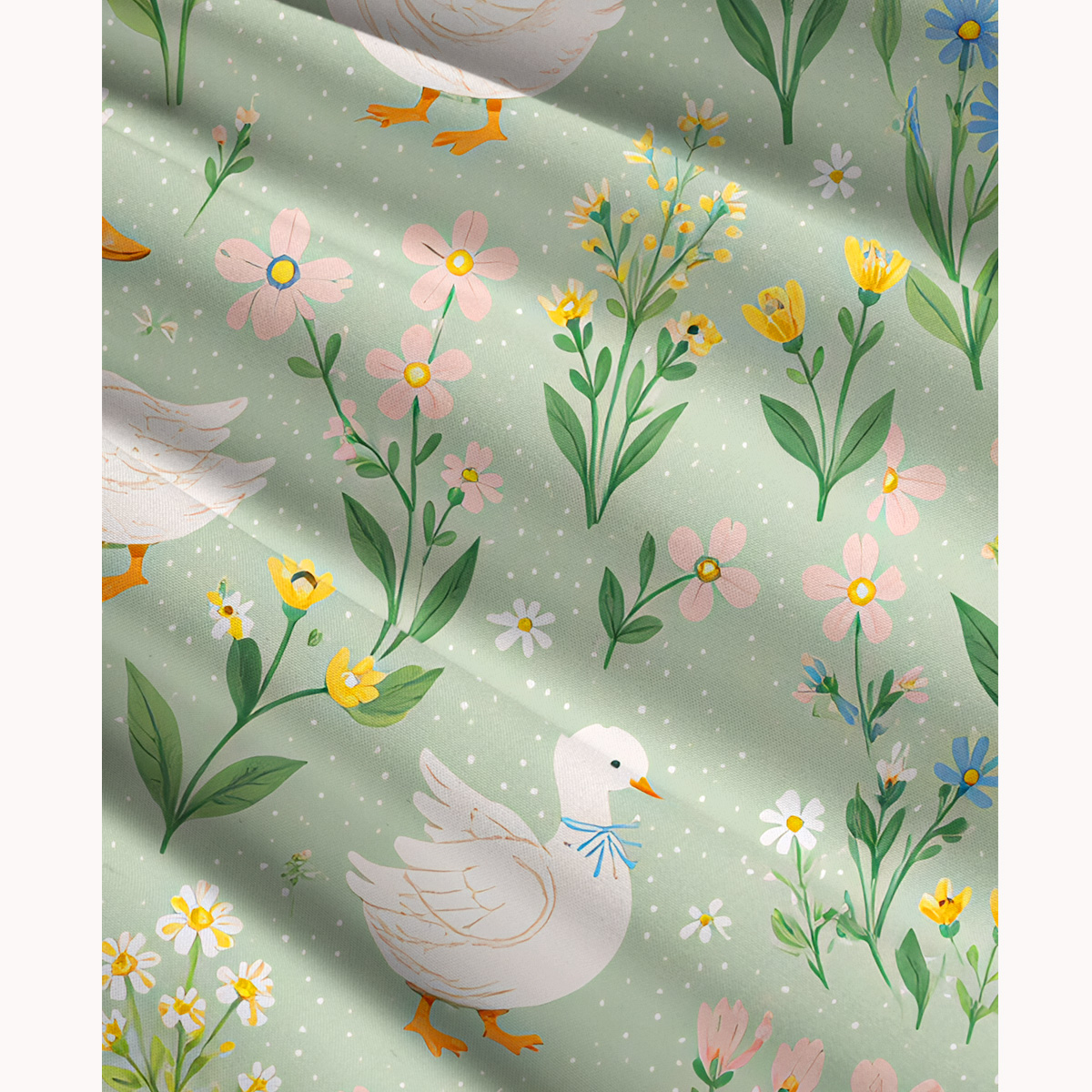 Country Duck & Bloom Print Convertible Maxi Skirt & Strapless Dress  