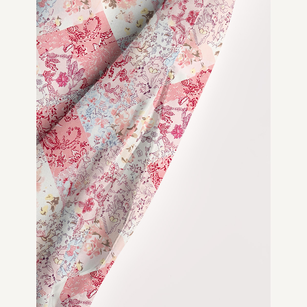Shabby Chic Floral Patchwork Print Slip Dress