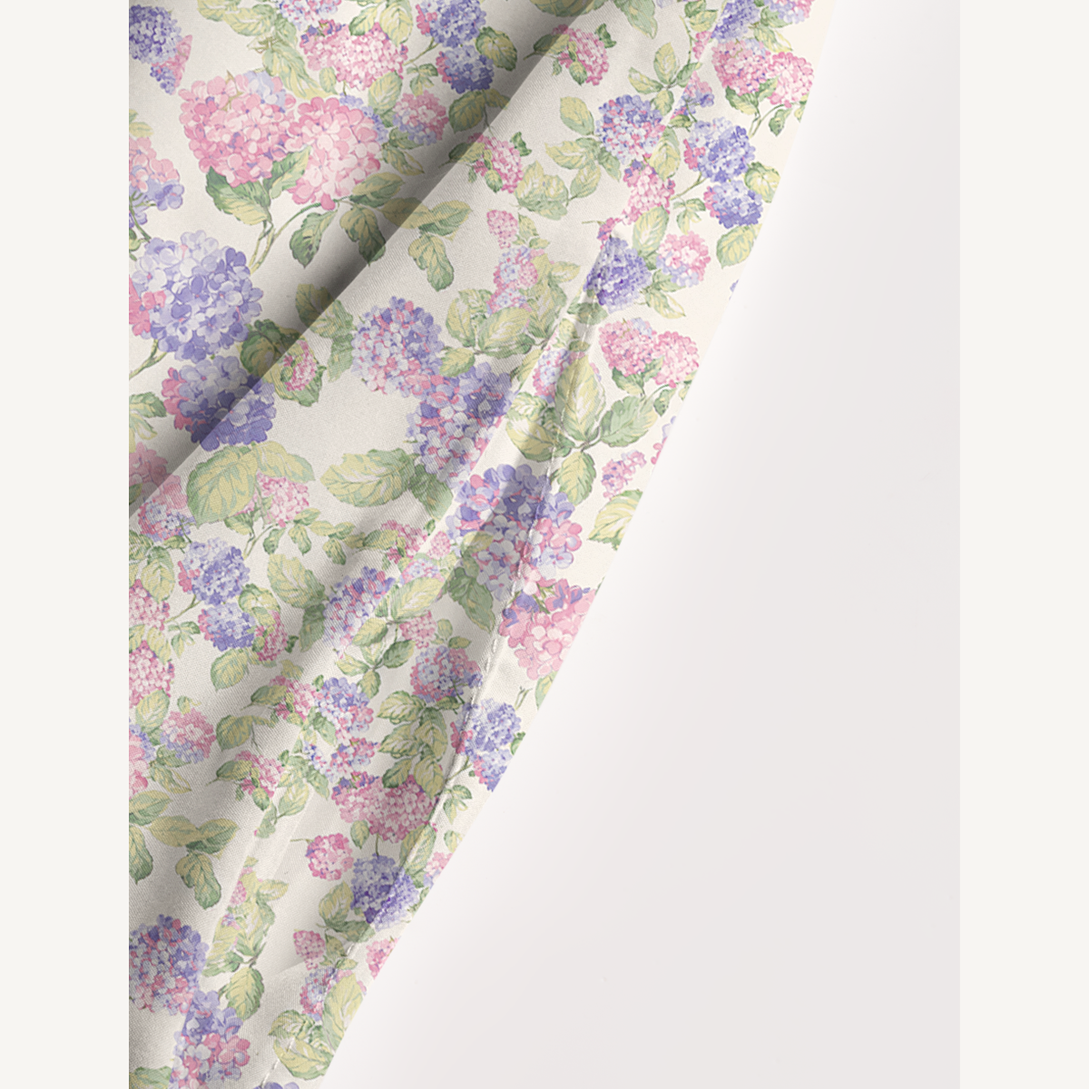 Square Neck Lilac Hydrangea Print Slip Dress