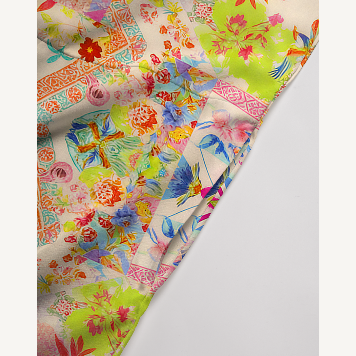 V-Neck Vivid Lily Boho Jumpsuit with Pockets for Women