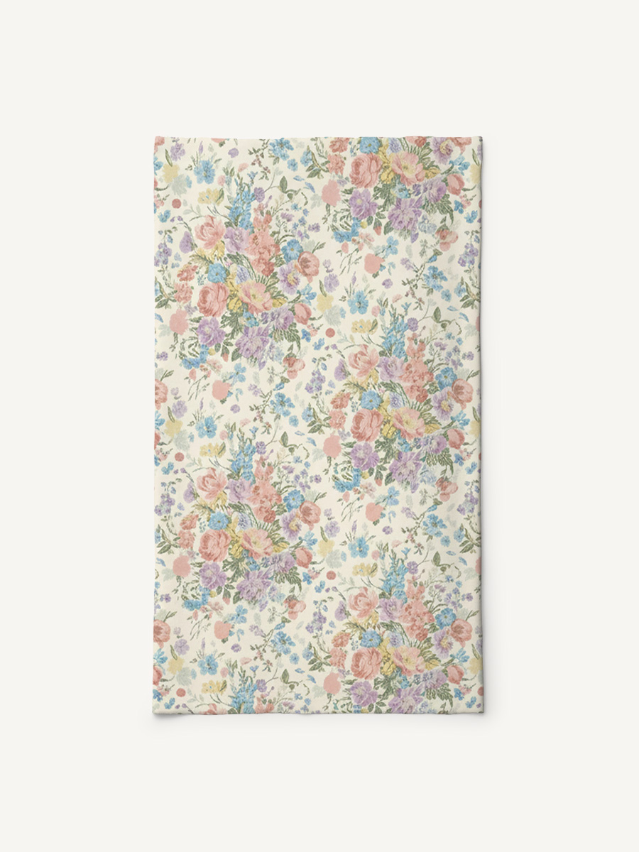 Morning Dew Bouquet Print Boho Bandeau Headband